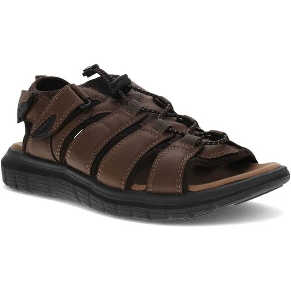 Dockers Sandals Mens 11 M Stephen Fisherman Dark Tan Slingback Casual Shoes NEW main image 10